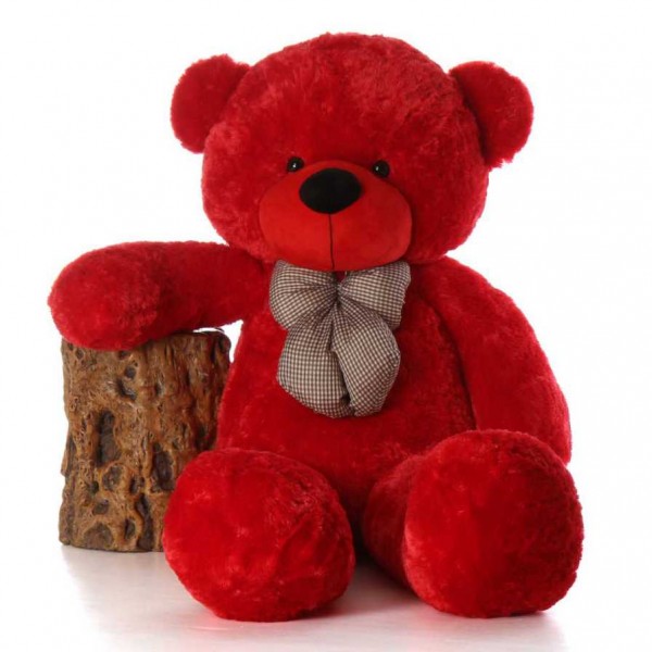 5 Feet Red Teddy Bear with a Bow